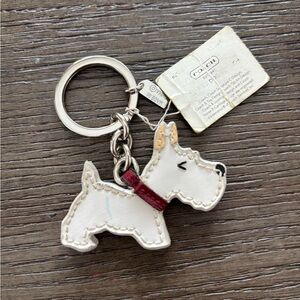 Coach Scottie  Dog Keychain